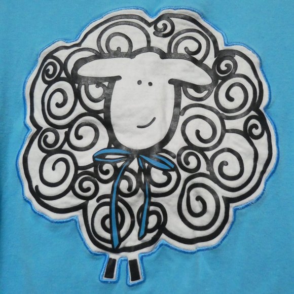 LA SENZA GIRL SLEEP | large | 100% Cotton | Count Sheep Theme Pajama Shirt - Picture 7 of 15
